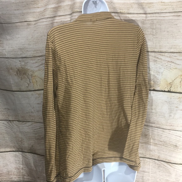 J crew sweater gold with small black stripes Small - Picture 5 of 8